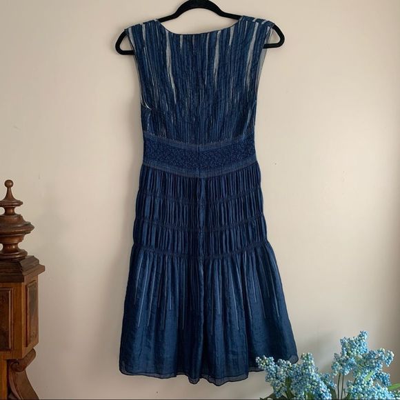 Cynthia Rowley • Drop Waist Ruched Dress - Picture 6 of 8
